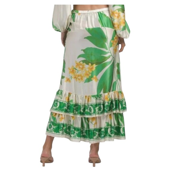 Secret Mission Natalie Silk Top AND Skirt - 100% Silk WHOLE OUTFIT Size Large - Picture 10 of 13